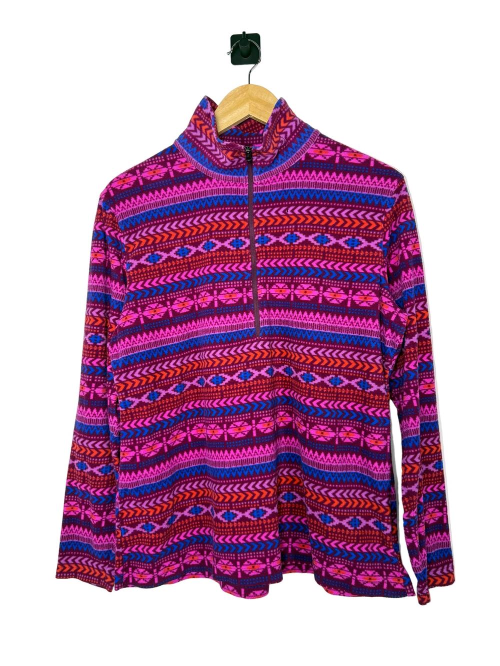 Columbia Aztec Fleece 1/4 Zip Pullover XL Southwestern Retro Gorpcore